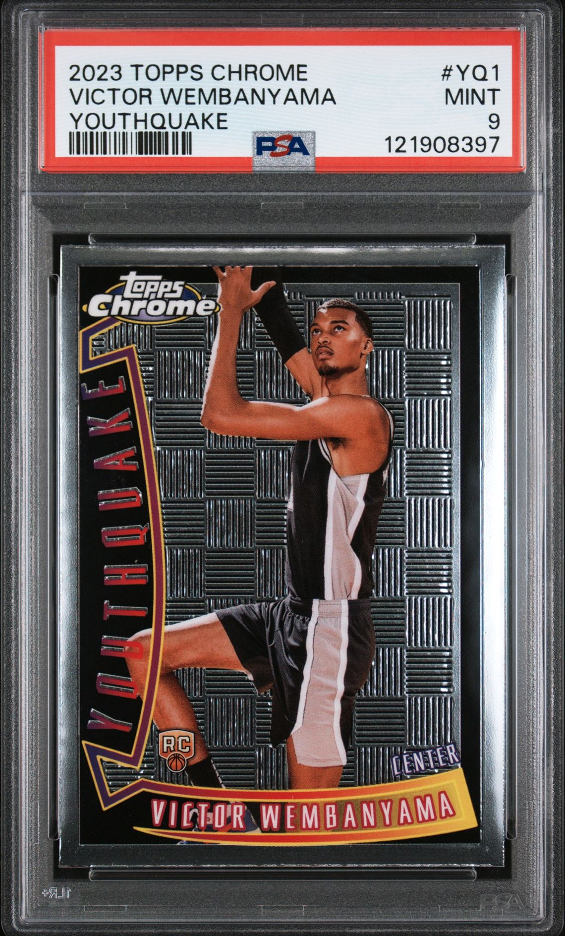2023 Topps Chrome Youthquake Victor Wembanyama #Yq1 Mint 9 front
