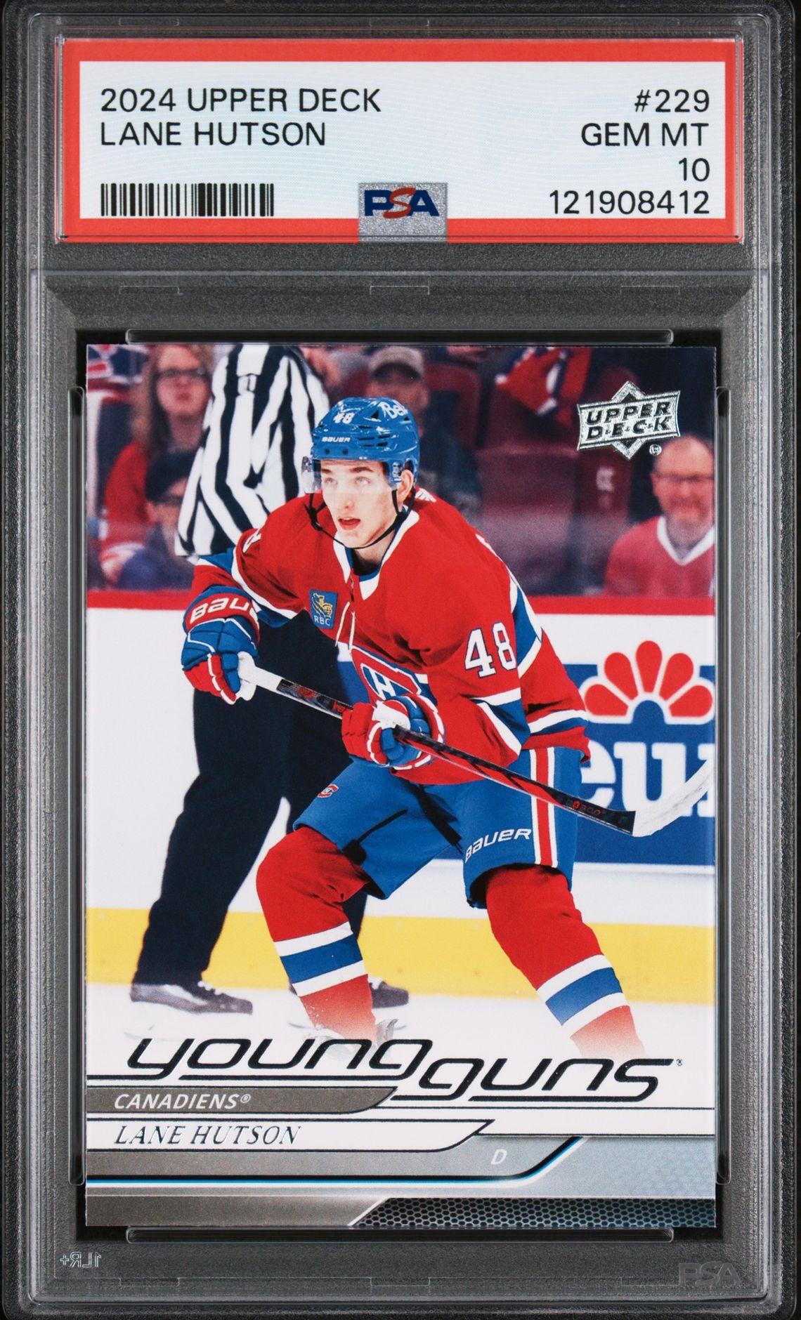 2024 Upper Deck Lane Hutson #229 Gem Mt 10 front