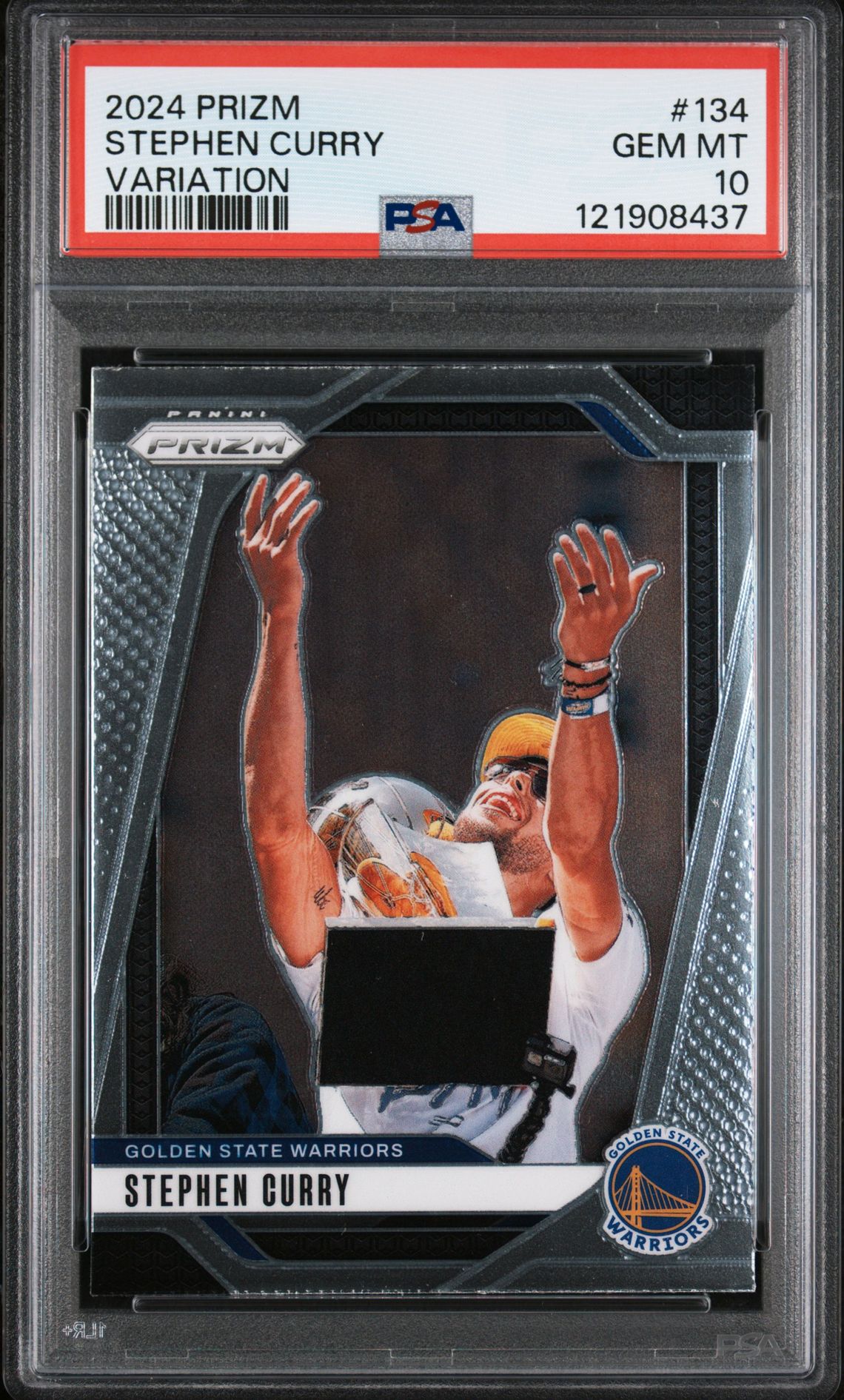 2024 Panini Prizm Stephen Curry #134 (Variation) Gem Mt 10 front