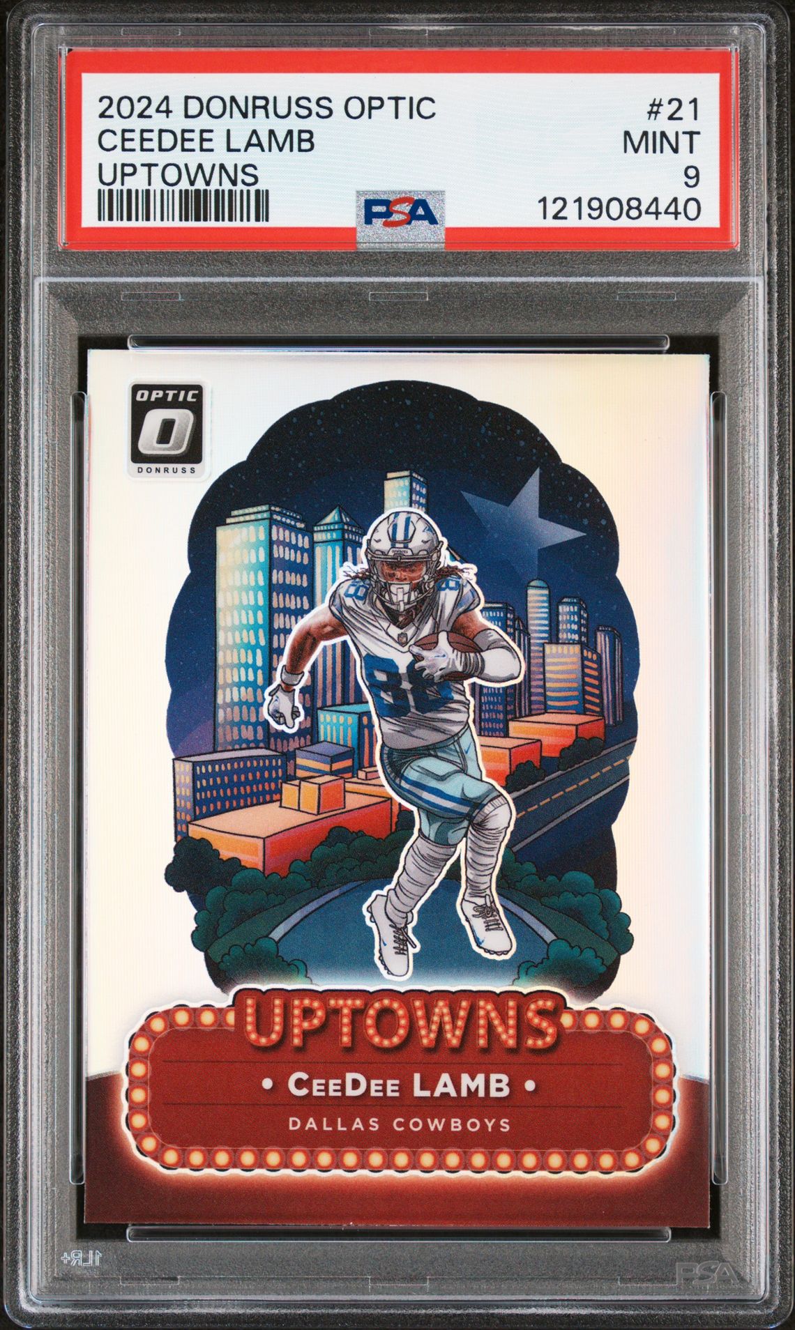2024 Panini Donruss Optic Uptowns Ceedee Lamb #21 Mint 9 front