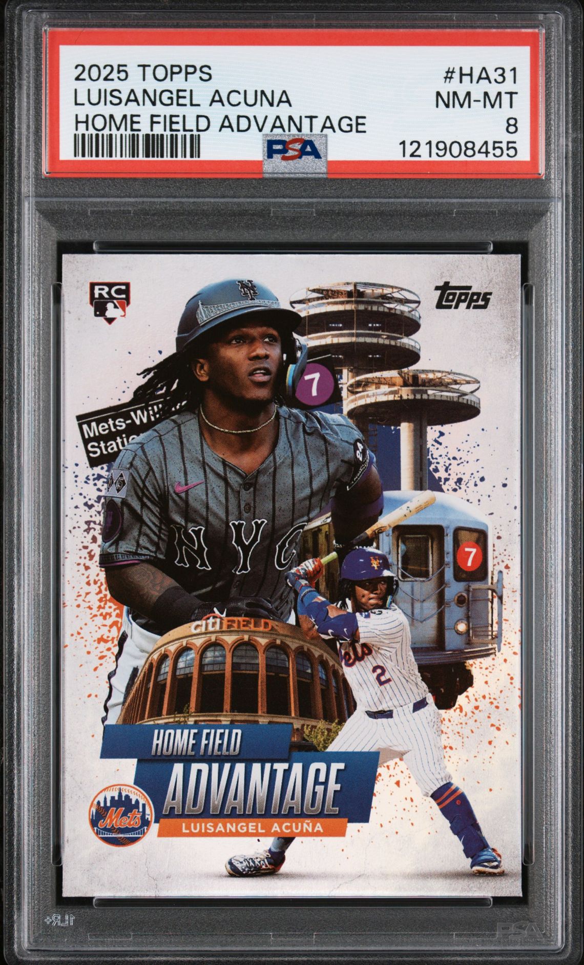 2025 Topps Home Field Advantage Luisangel Acuna #Ha31 (Series 2) Nm-Mt 8 front