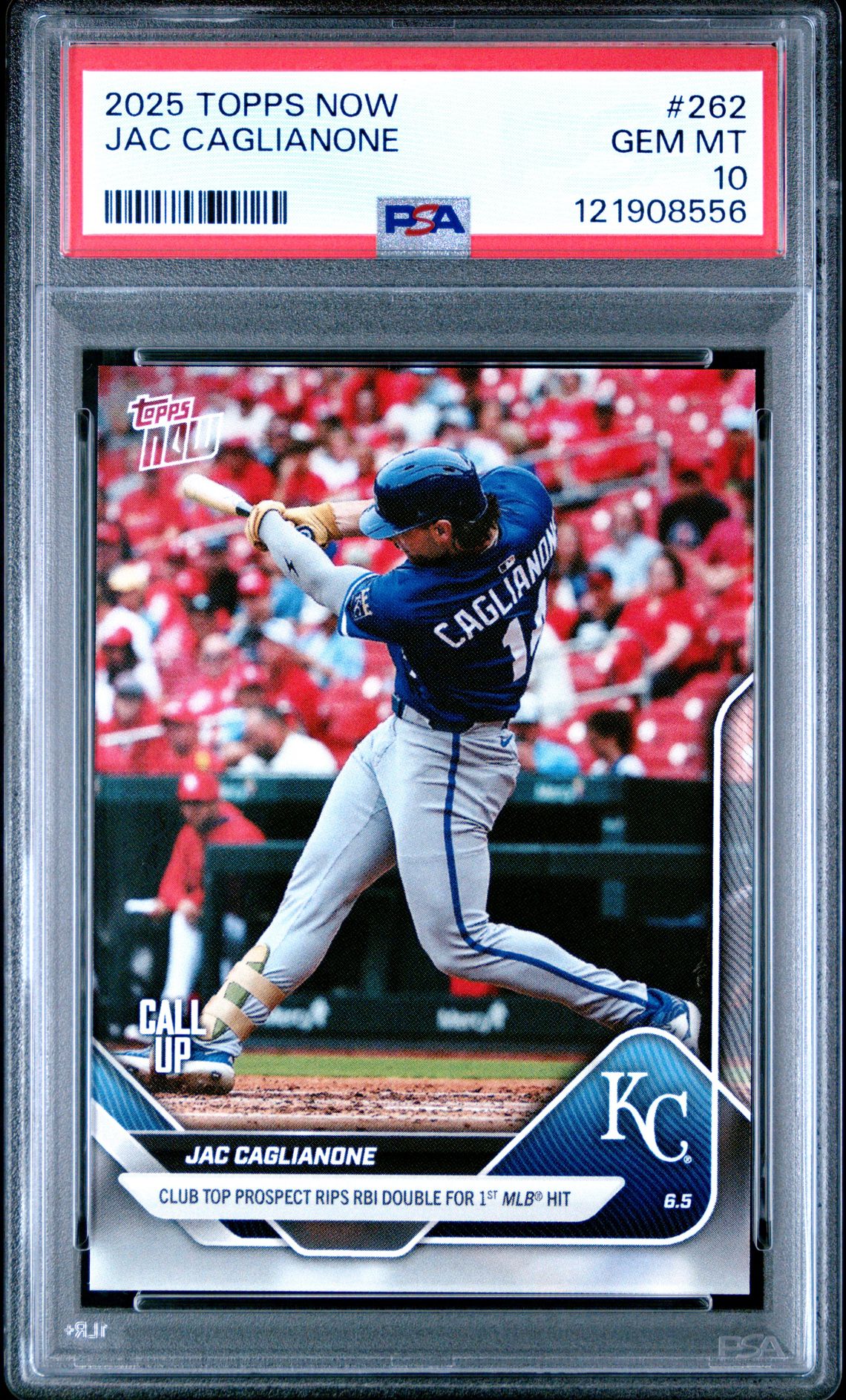 2025 Topps Now Jac Caglianone #262 Gem Mt 10 front