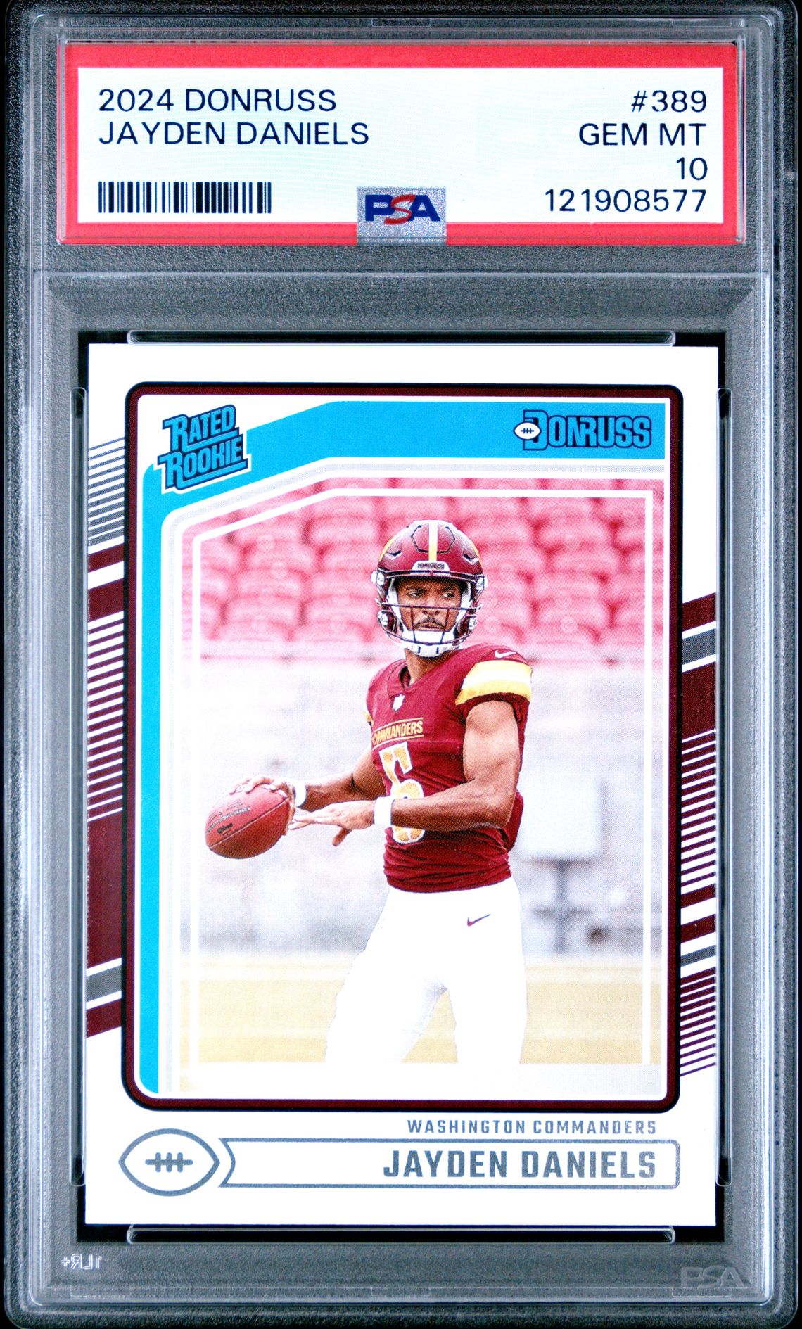 2024 Panini Donruss Jayden Daniels #389 Gem Mt 10 front