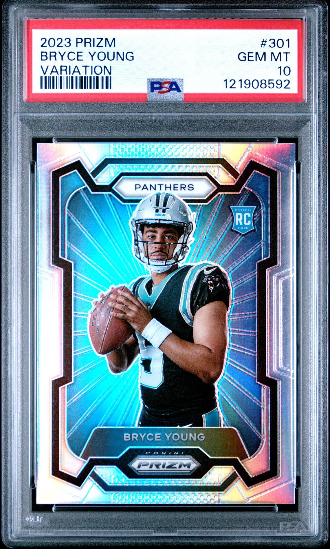 2023 Panini Prizm Bryce Young #301 (Variation) Gem Mt 10 front