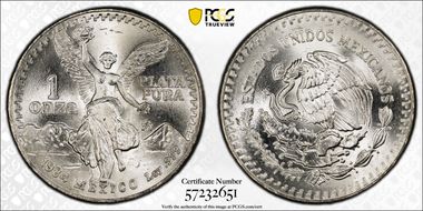 1984-Mo Onza Libertad Ag MS66