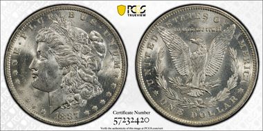 1887-O $1 MS62