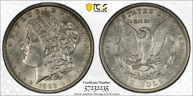 1896-O $1 MS62