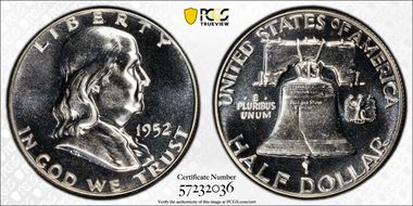 1952 50C PR65