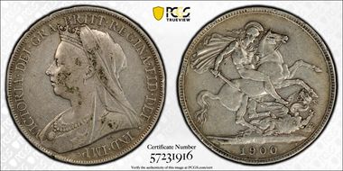 1900 Crown S-3937 LXIV Edge VF35