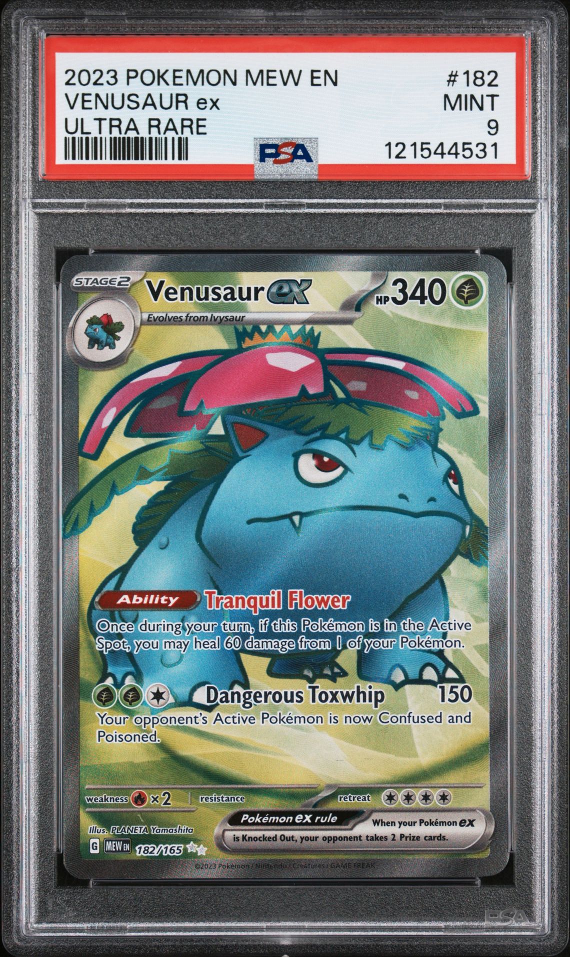 2023 Pokemon Mew En-151 Venusaur Ex #182 (Ultra Rare) Mint 9 front