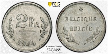 1944 2 Fr KM-133 Allied Occupation AU58