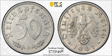 1941-B 50 Pfg J-372 XF45