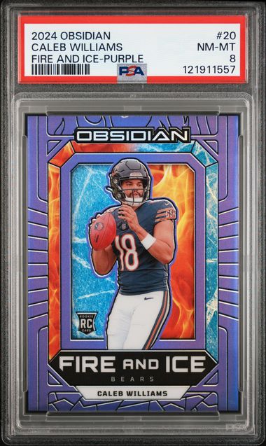 2024 Panini Obsidian Purple #20 Caleb Williams front