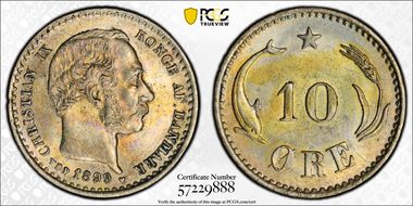 1899-VBP 10 Øre MS63