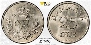 1953 NS 25 Øre MS65