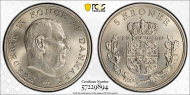 1960 CS 5 Kr KM-853.1 MS64