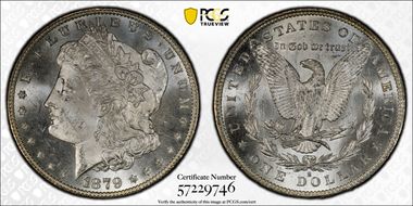 1879-S $1 MS64