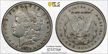 1878 7TF $1 Reverse of 1878 N1