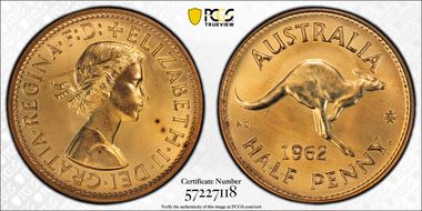 1962 Y. (p) 1/2D PR65RD