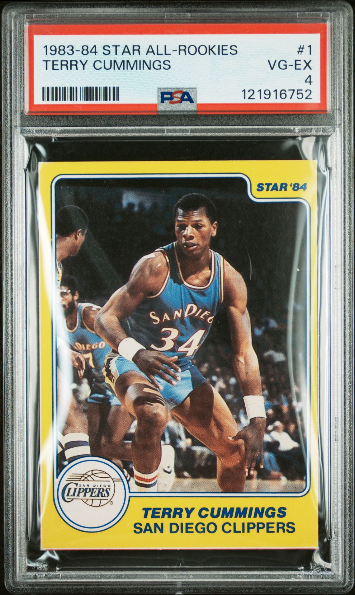 1983 Star All-Rookies Terry Cummings #1 Vg-Ex 4 front