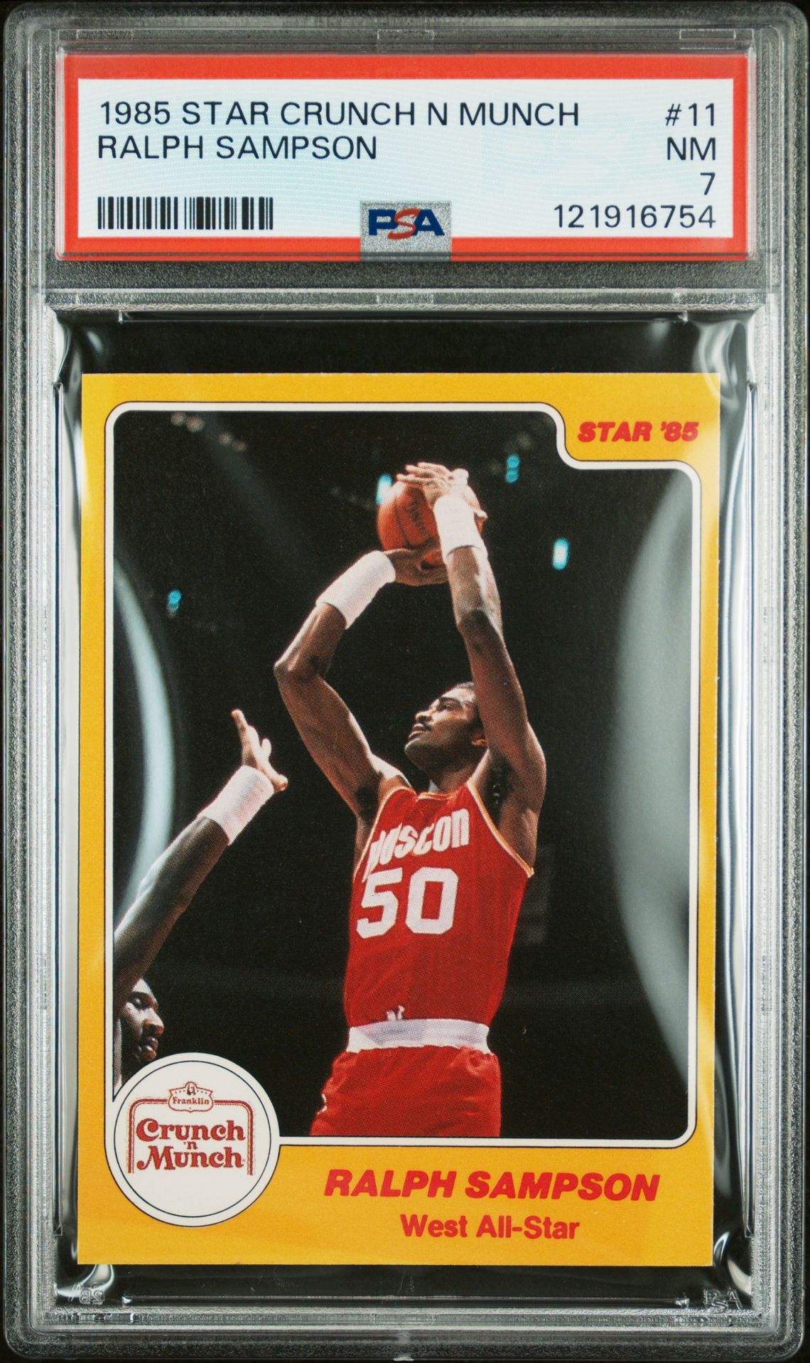 1985 Star Crunch N Munch Ralph Sampson #11 Nm 7 front