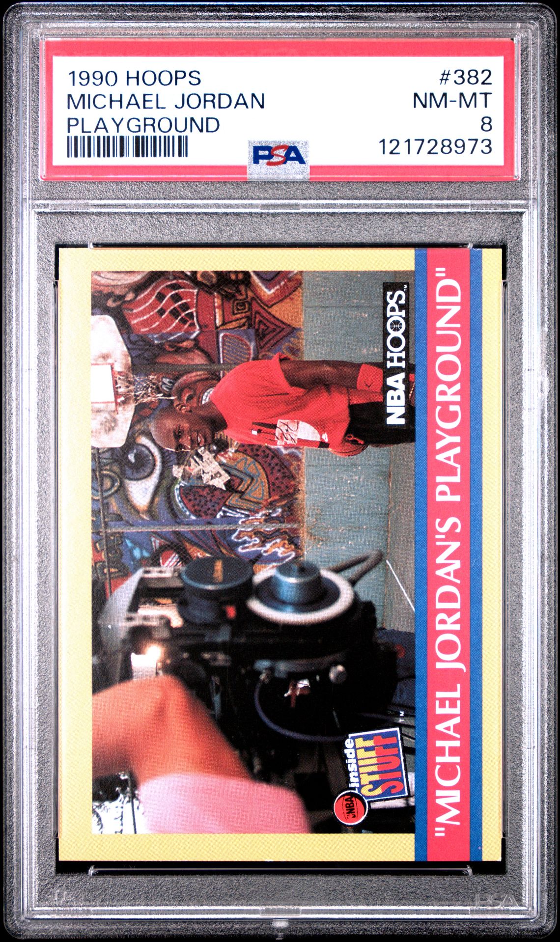1990 Hoops Michael Jordan #382 (Playground) Nm-Mt 8 front