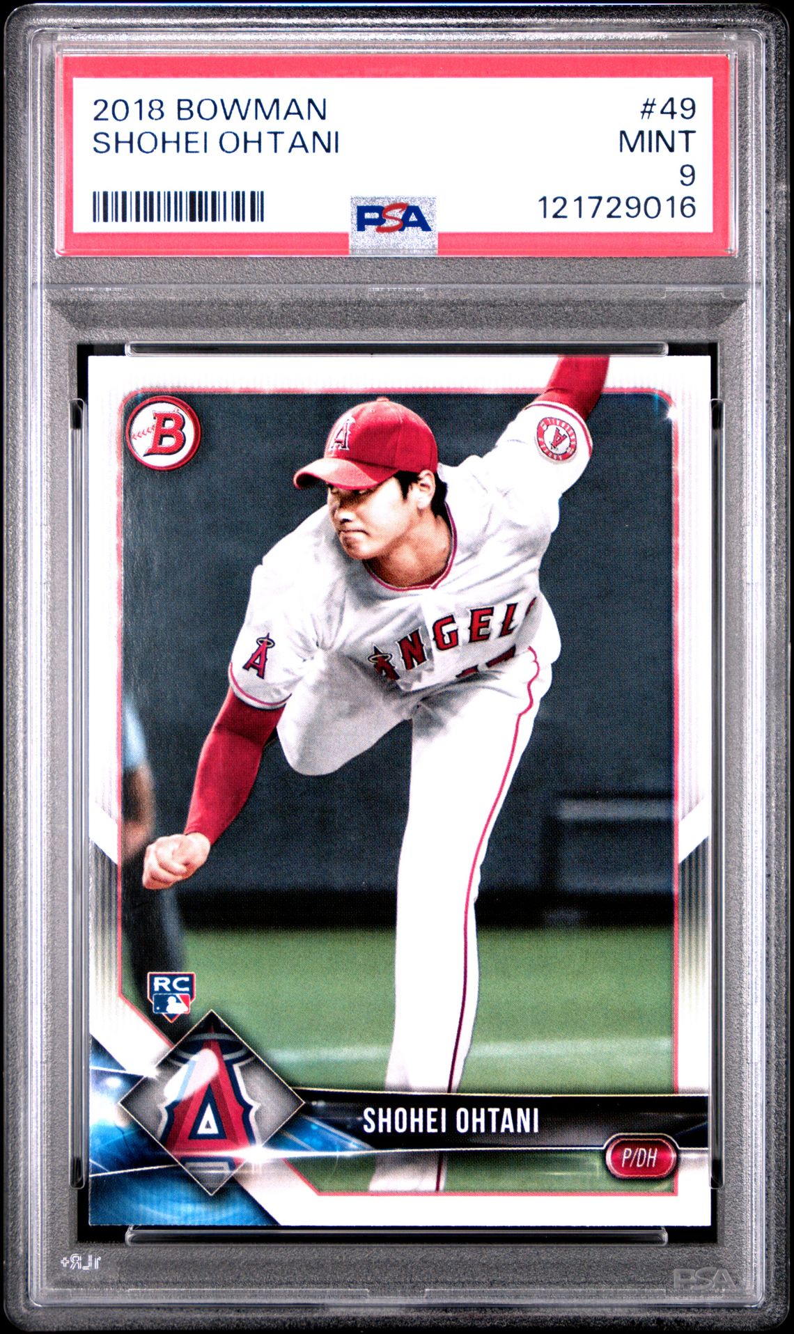 2018 Bowman Shohei Ohtani #49 Mint 9 front