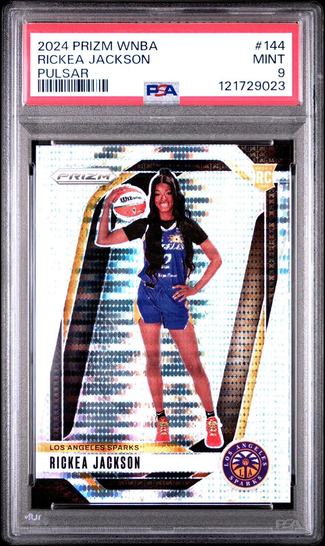 2024 Panini Prizm Wnba Rickea Jackson #144 (Pulsar) Mint 9 front