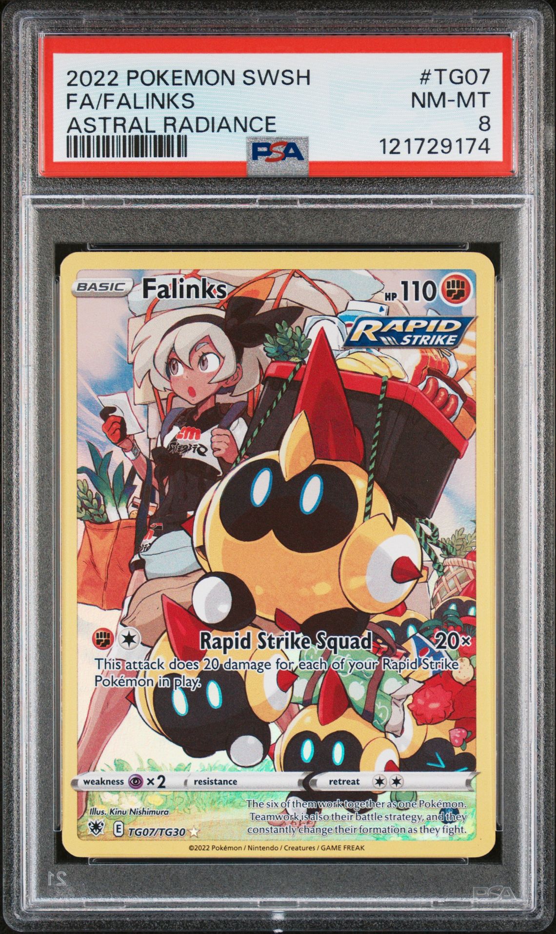 2022 Pokemon Sword & Shield Astral Radiance Fa/Falinks #Tg07 (Astral Radiance) Nm-Mt 8 front