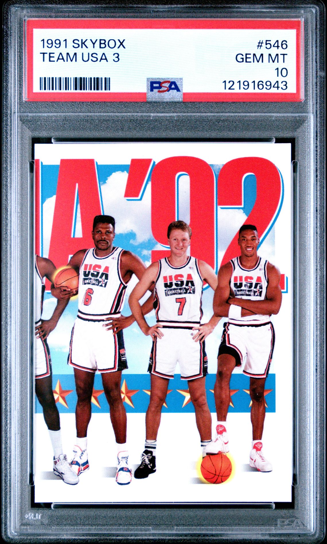 1991 Skybox Team Usa 3 #546 Gem Mt 10 front