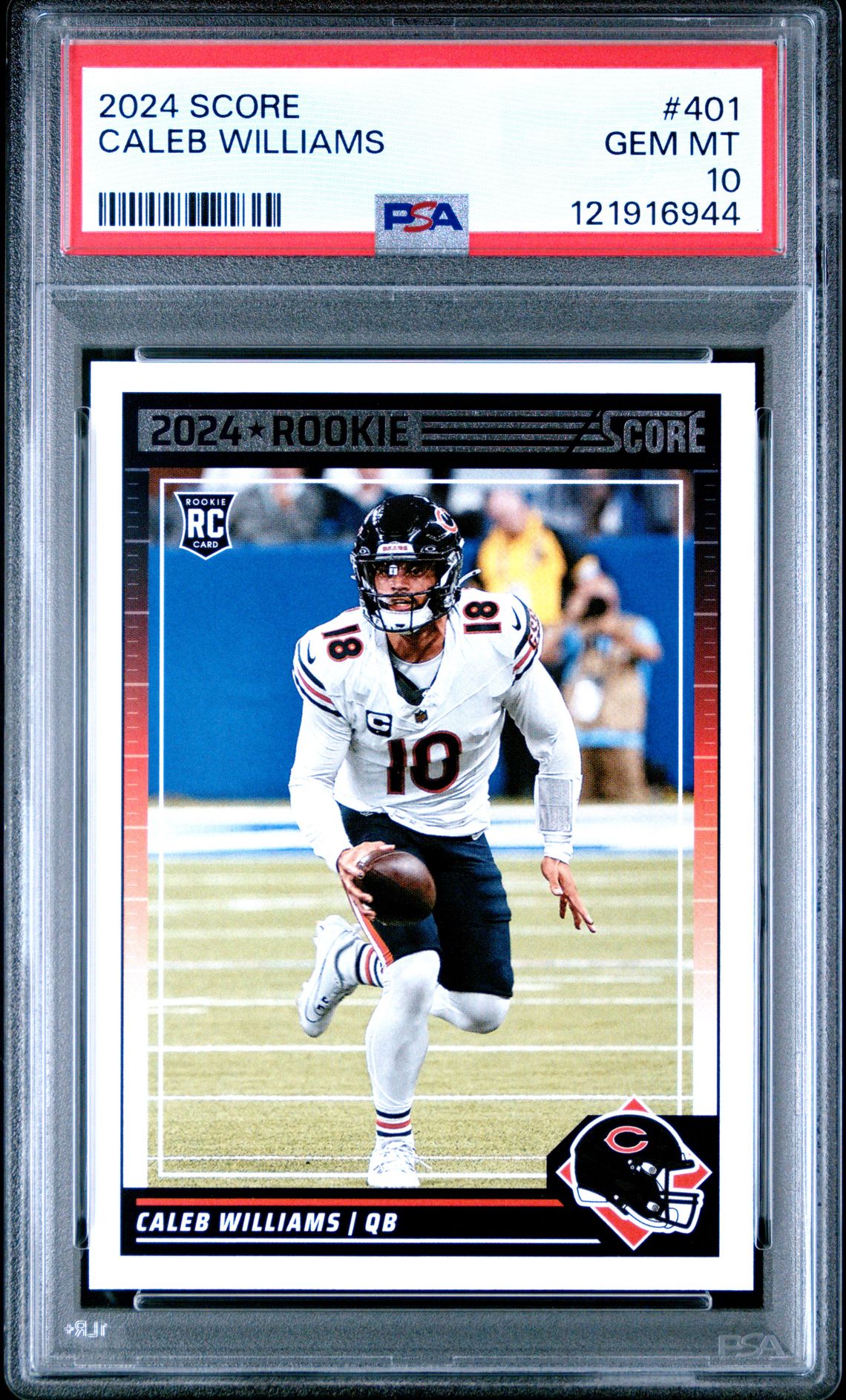 2024 Panini Score Caleb Williams #401 Gem Mt 10 front