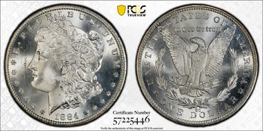 1884-CC $1 MS66+ 