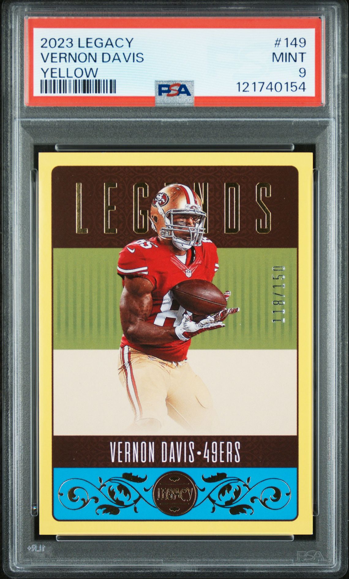 2023 Panini PANINI LEGACY YELLOW #149 Vernon Davis front