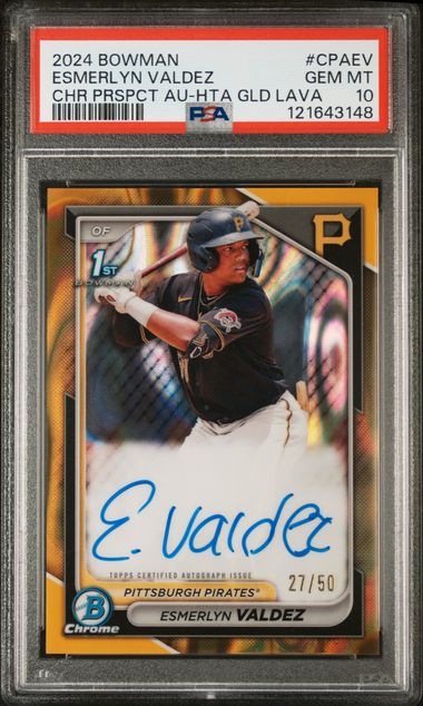 2024 Bowman Bowman Chrome Gold Esmerlyn Valdez front
