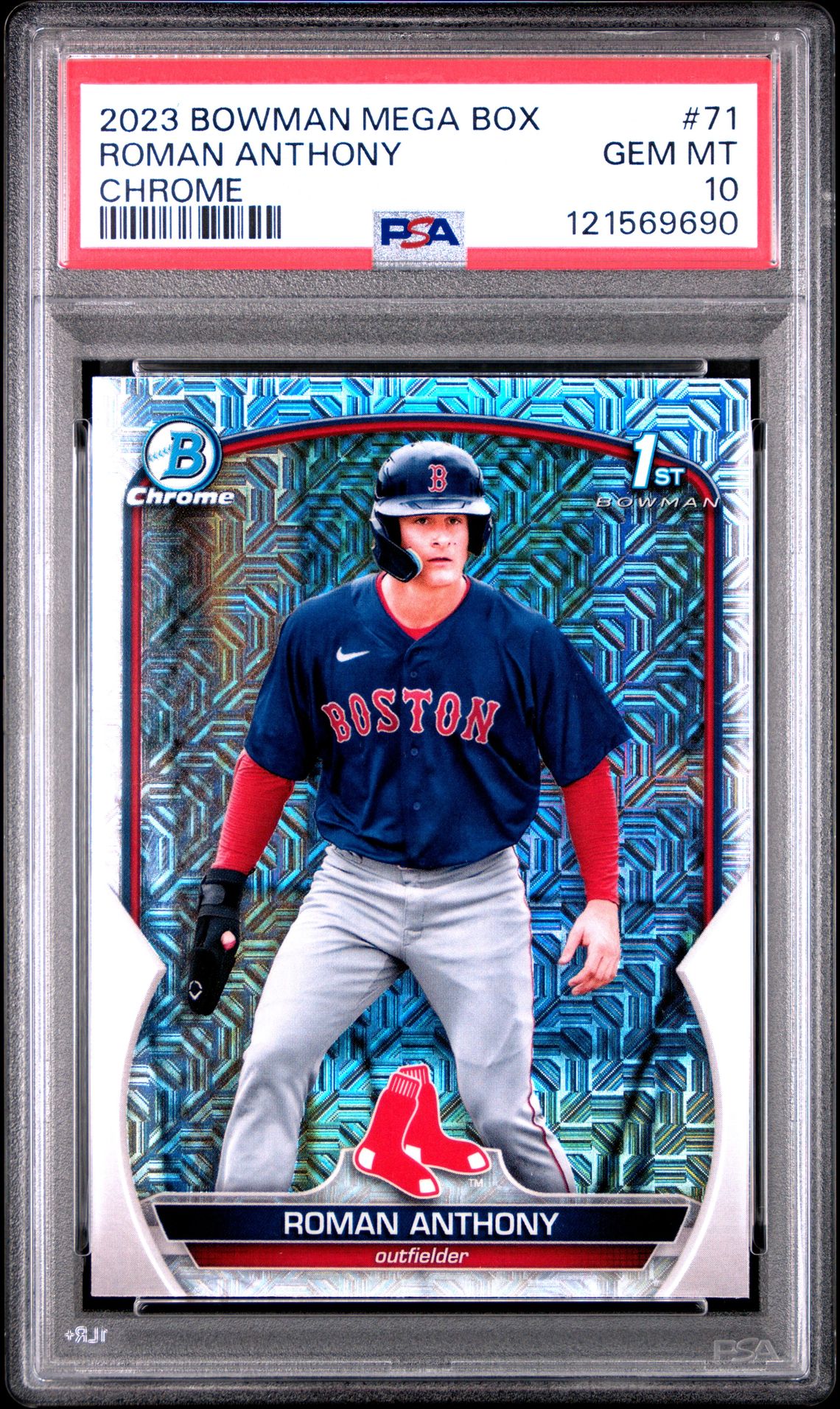 2023 Bowman Mega Box Chrome Roman Anthony #71 (Chrome) Gem Mt 10 front