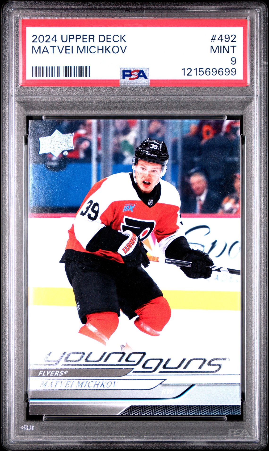 2024 Upper Deck Matvei Michkov #492 Mint 9 front