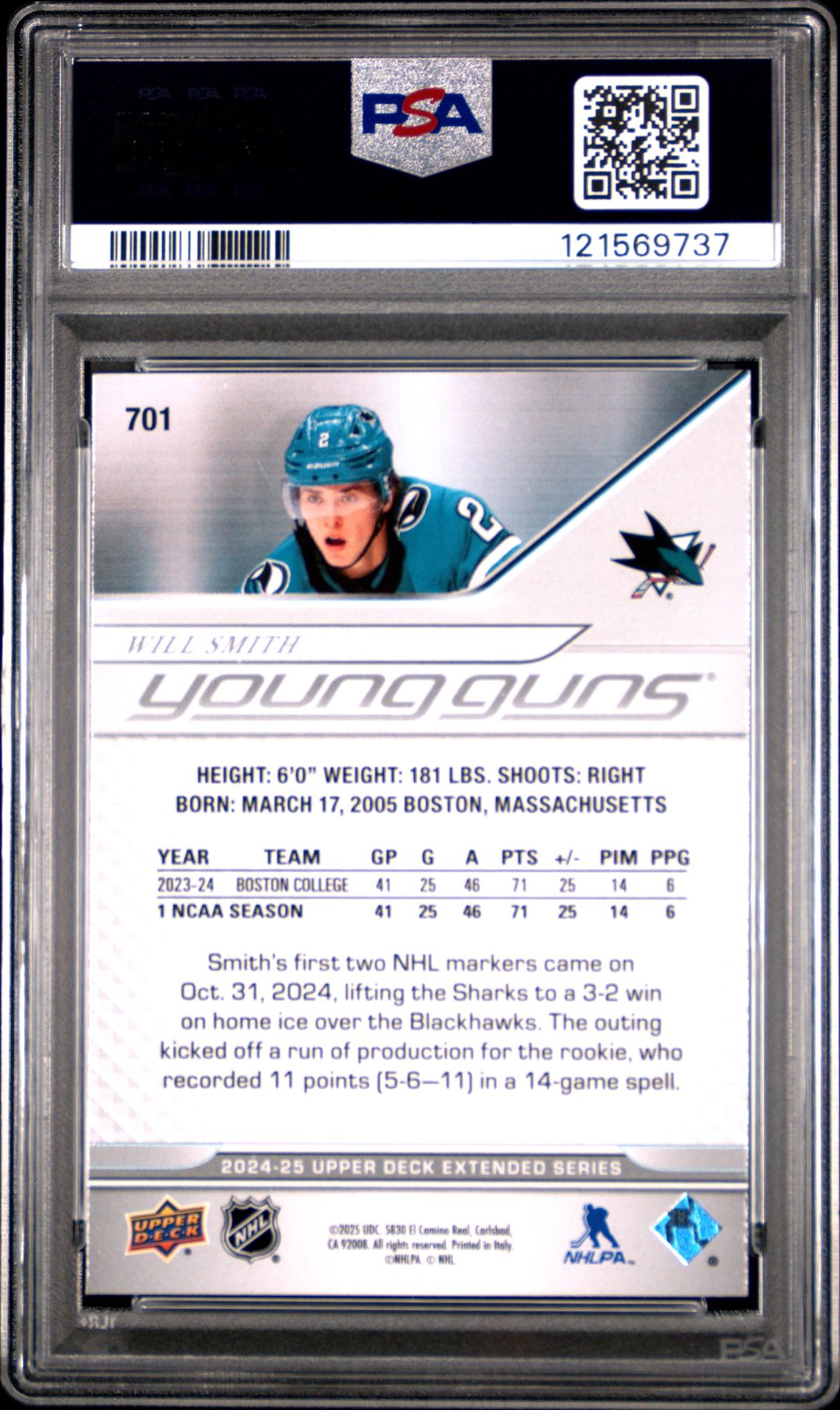 2024 Upper Deck Will Smith #701 Nm-Mt 8 back