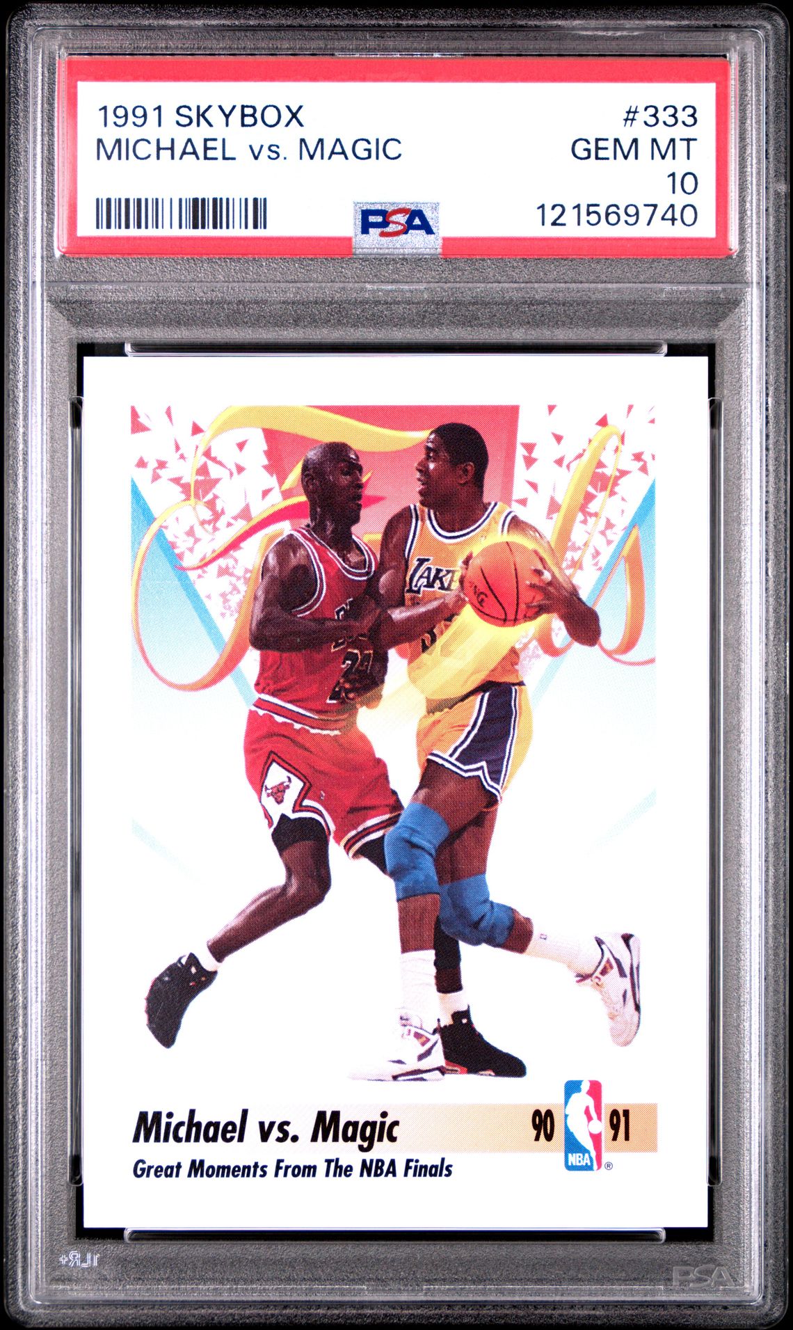 1991 Skybox Michael Vs. Magic #333 Gem Mt 10 front