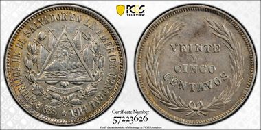 1914 25C 15 Set AU58