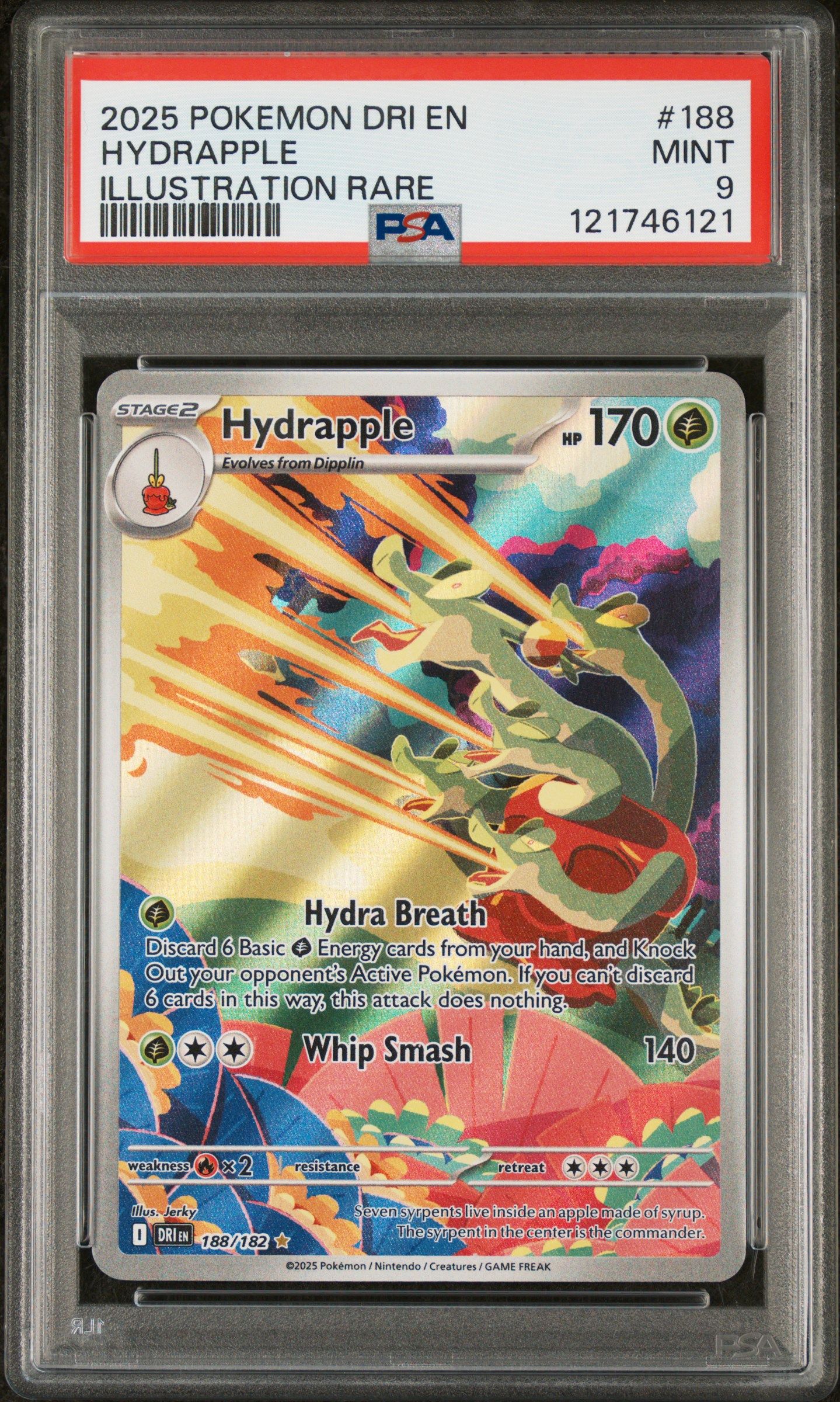 2025 #188 Hydrapple PSA 9 Dri EN-Destined Rivals