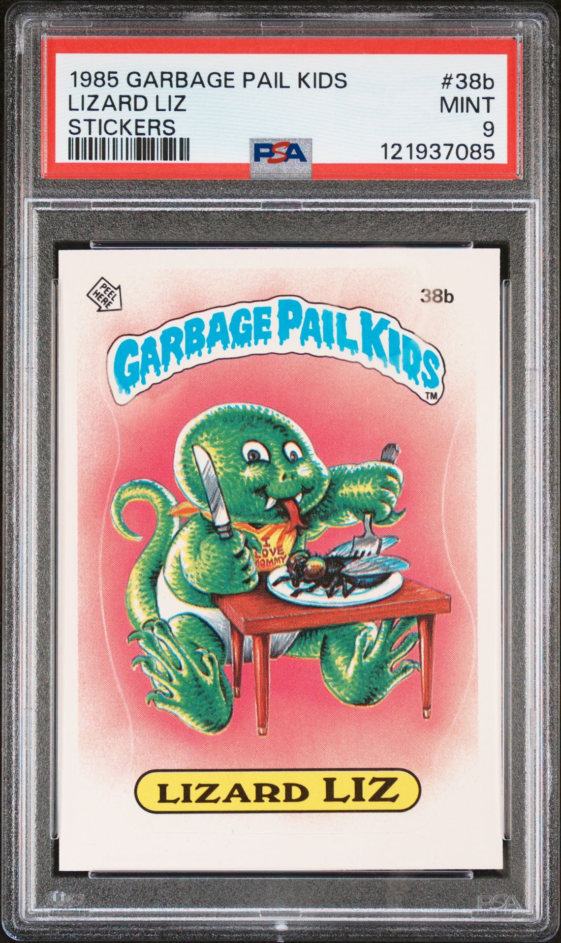 1985 Topps GARBAGE PAIL KIDS STICKERS #38B Lizard Liz front