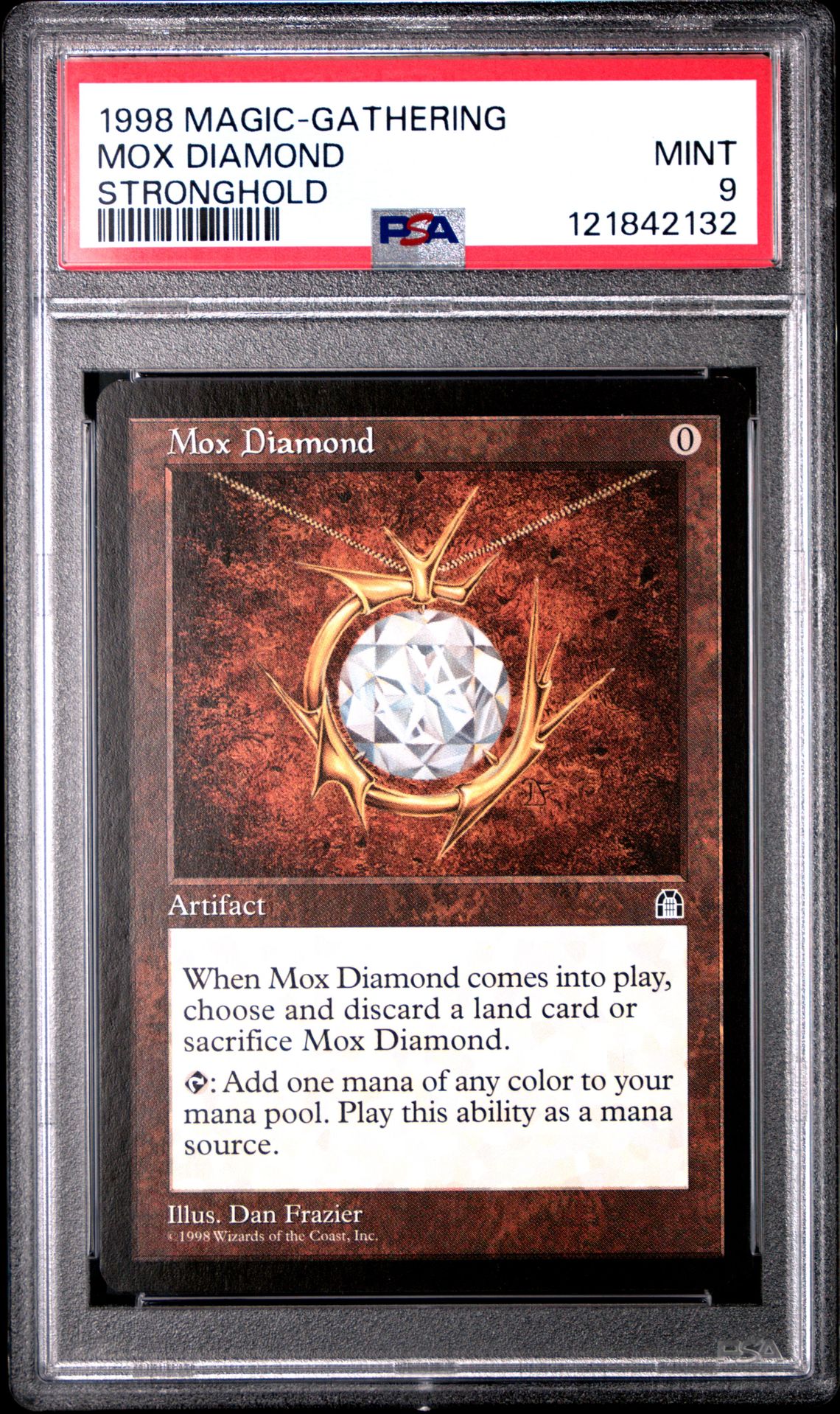 1998 MTG Magic: The Gathering Mox Diamond front