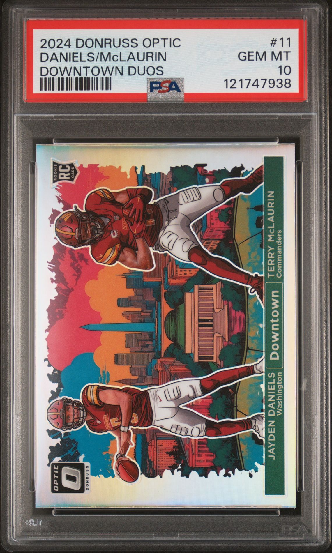 2024 Panini Panini Donruss Optic Downtown Duos #11 Daniels/Mclaurin front