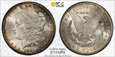 1884-CC $1 MS65+