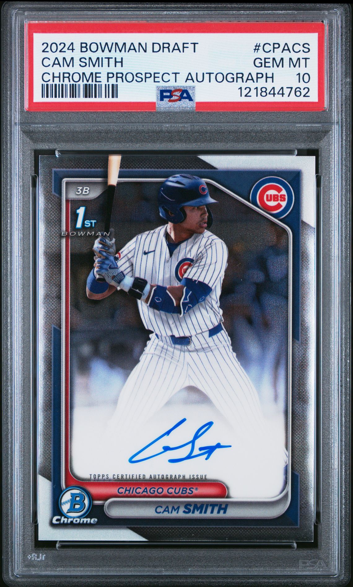 2024 Bowman BOWMAN DRAFT CHROME PROSPECT AUTOGRAPHS #CPACS Cam Smith front