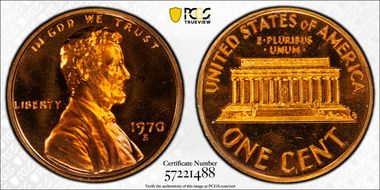 1970-S 1C Large Date PR68RD