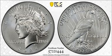 2024 $1 Peace Dollar MS69