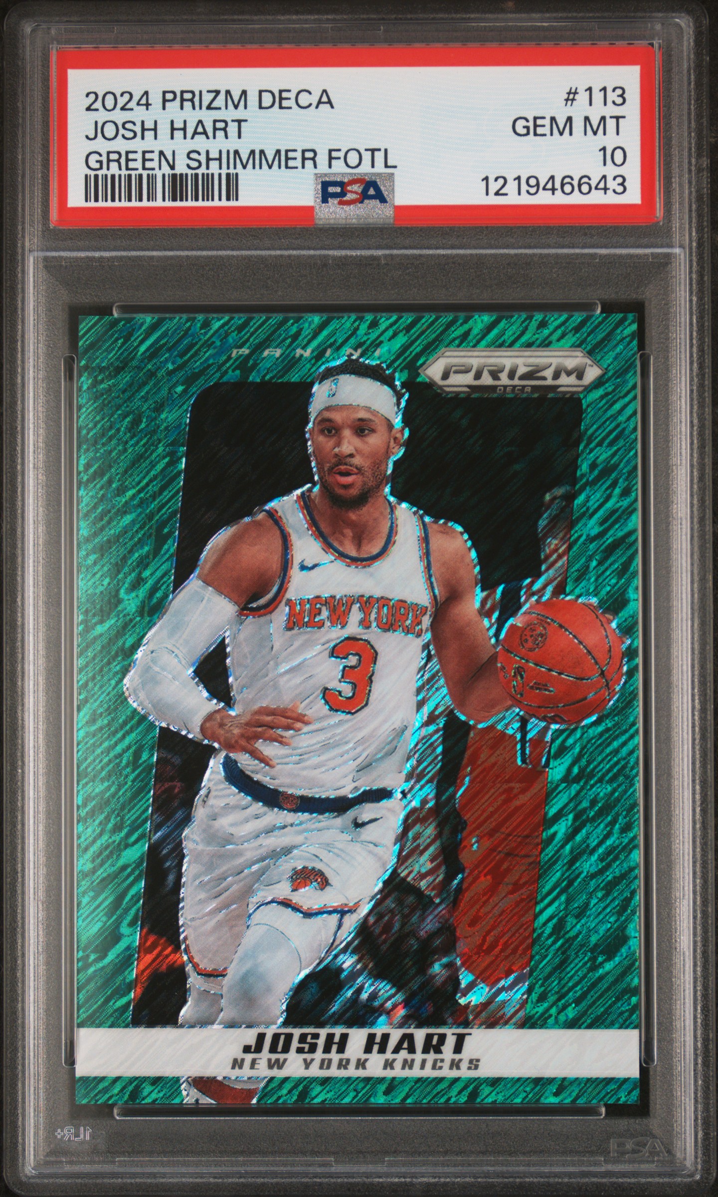 2024 #113 Josh Hart PSA 10 Panini Prizm Deca