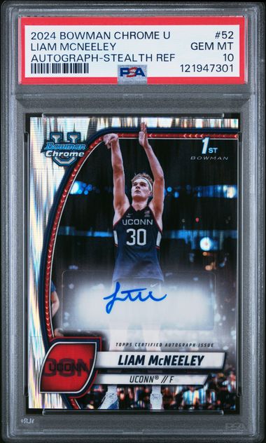 2024 Bowman Refractor #52 Liam McNeeley U front