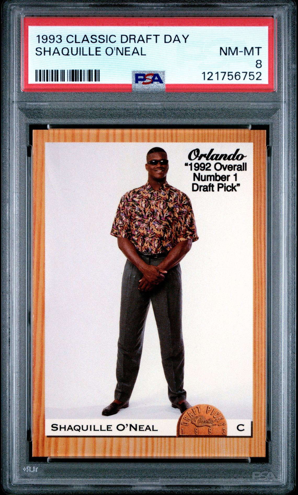 1993 Classic CLASSIC DRAFT DAY Shaquille O'Neal front